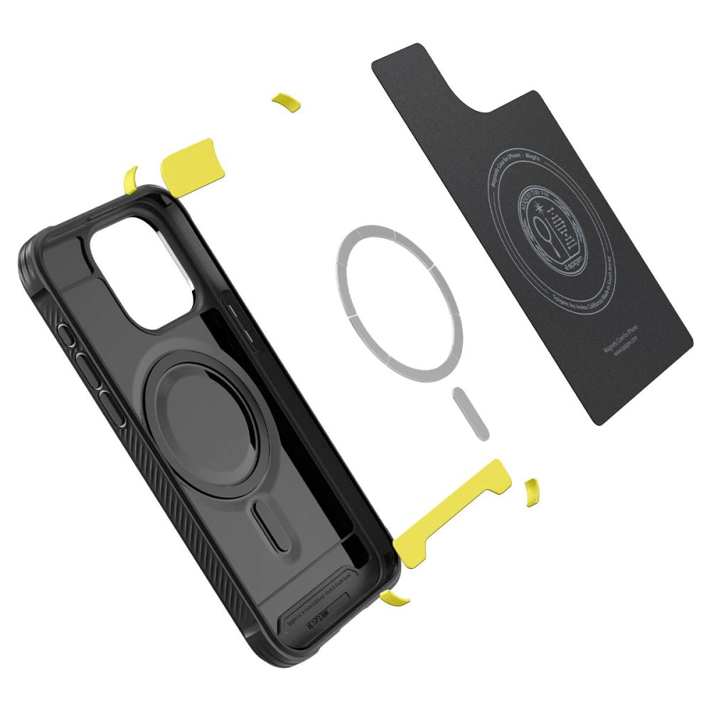 COQUE SPIGEN RUGGED ARMOR MAG MAGSAFE IPHONE 15 PRO NOIR MAT
