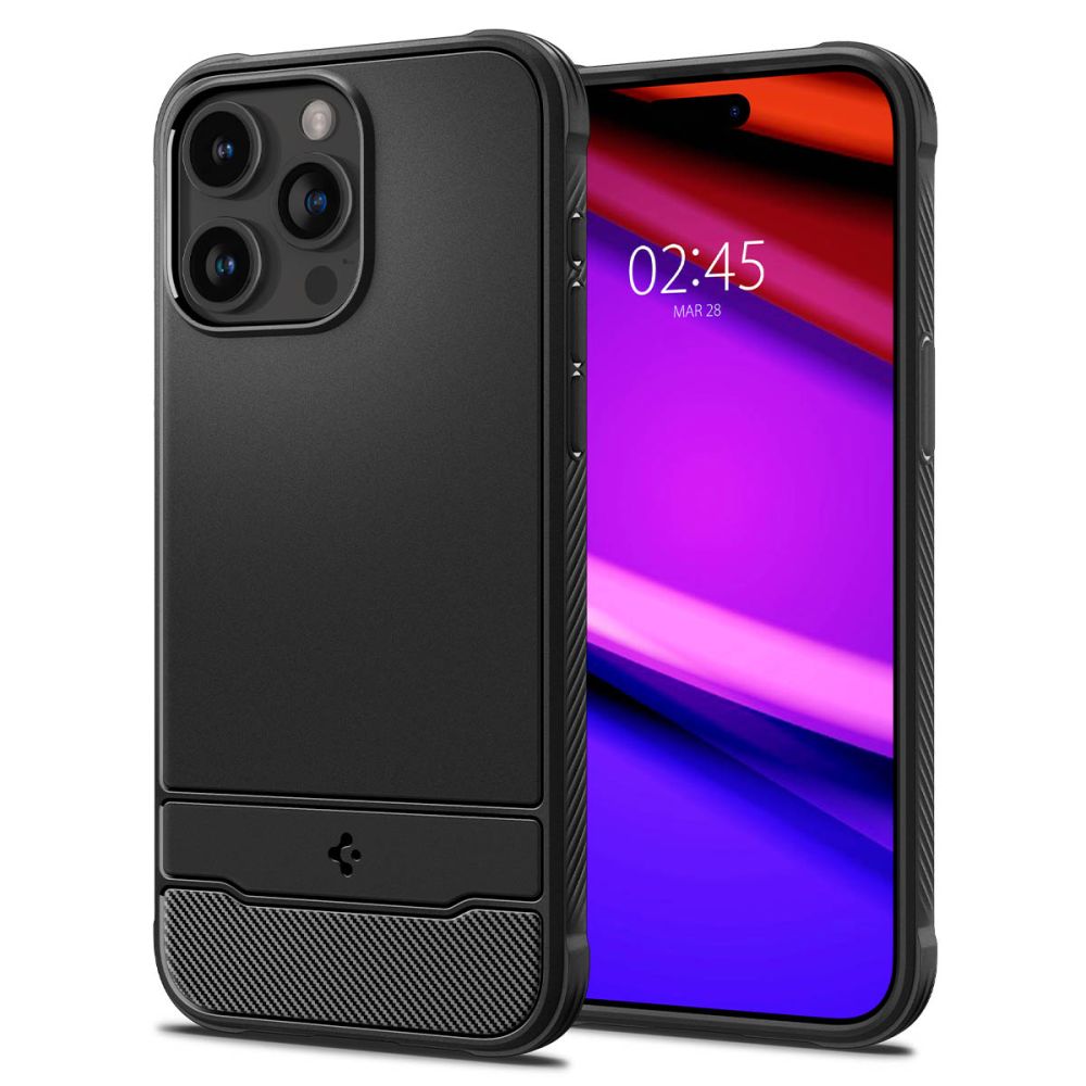 COQUE SPIGEN RUGGED ARMOR MAG MAGSAFE IPHONE 15 PRO NOIR MAT