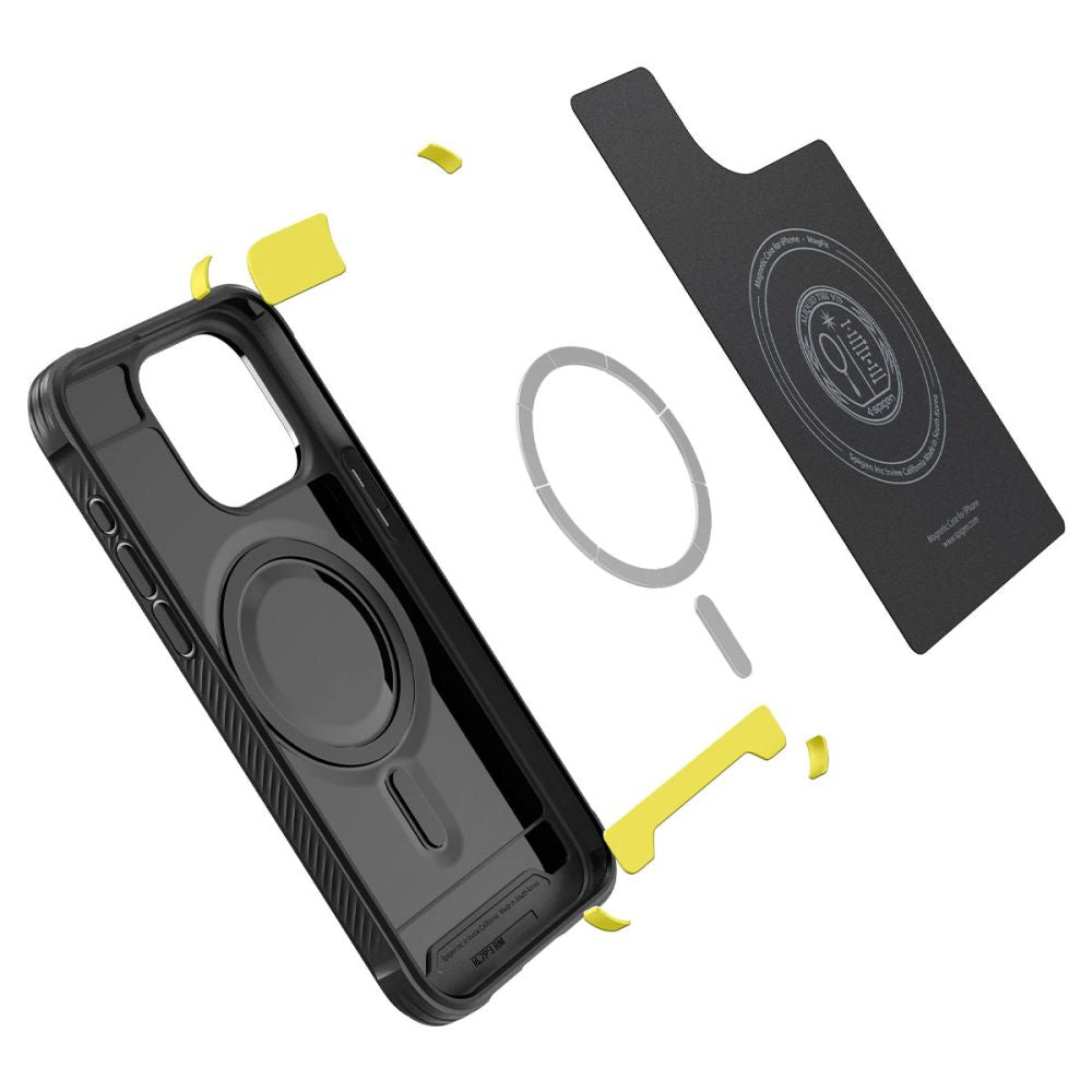COQUE SPIGEN RUGGED ARMOR MAG MAGSAFE IPHONE 15 PRO MAX NOIR MAT