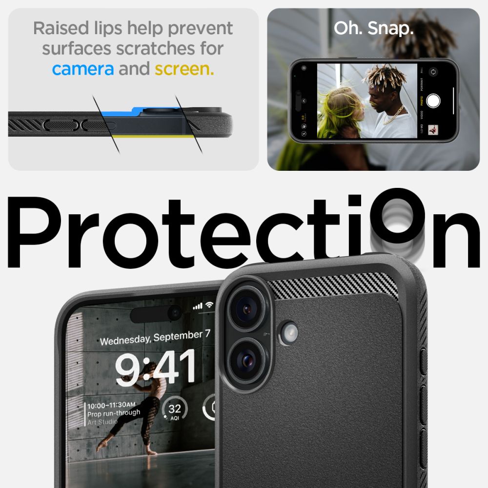 COQUE SPIGEN RUGGED ARMOR MAG MAGSAFE IPHONE 16 NOIR MAT