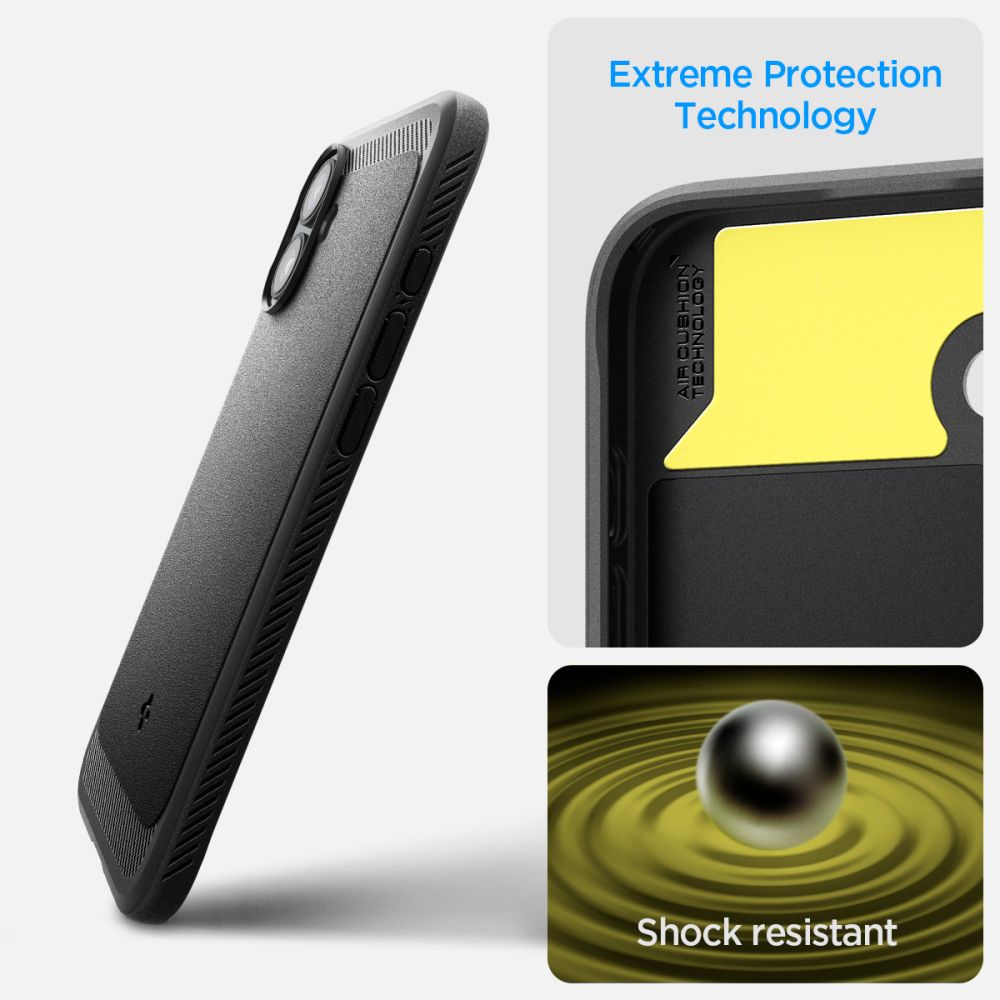 COQUE SPIGEN RUGGED ARMOR MAG MAGSAFE IPHONE 16 NOIR MAT