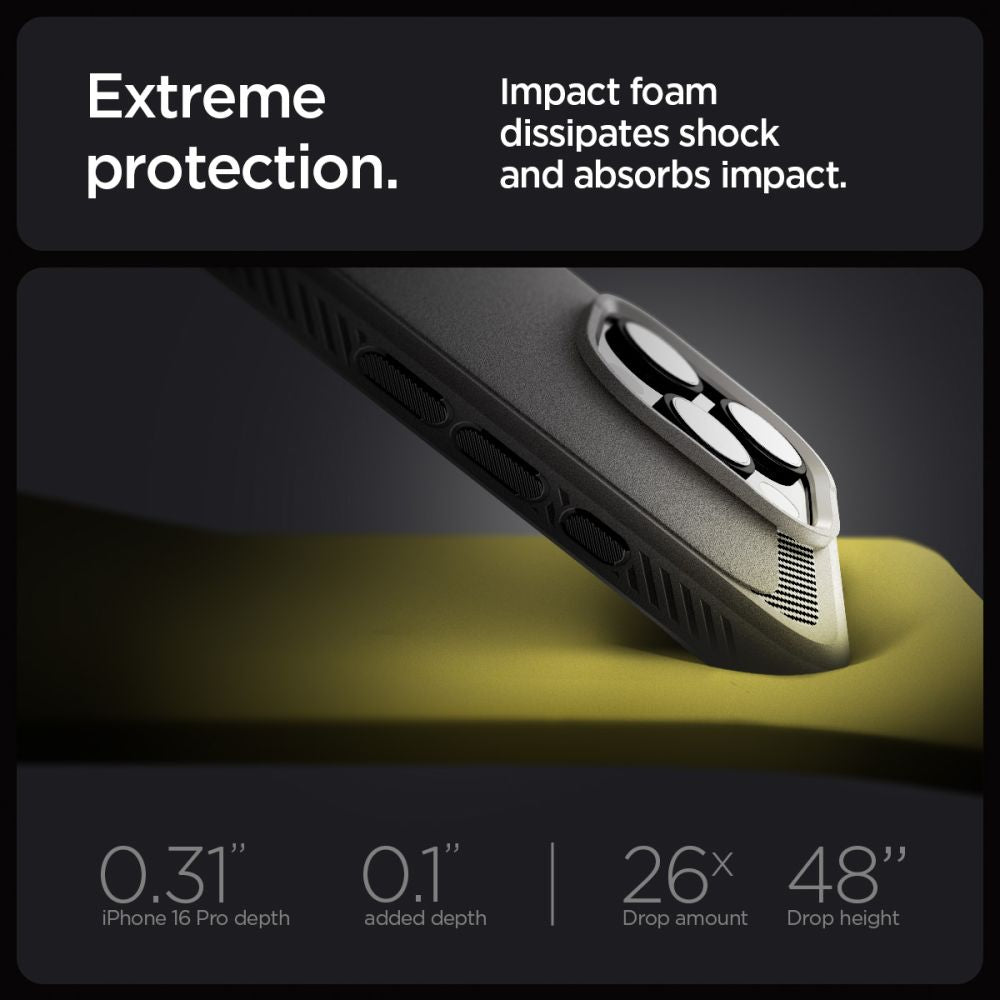 COQUE SPIGEN RUGGED ARMOR MAG MAGSAFE IPHONE 16 PRO MAX GRIS