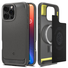 COQUE SPIGEN RUGGED ARMOR MAG MAGSAFE IPHONE 16 PRO MAX GRIS
