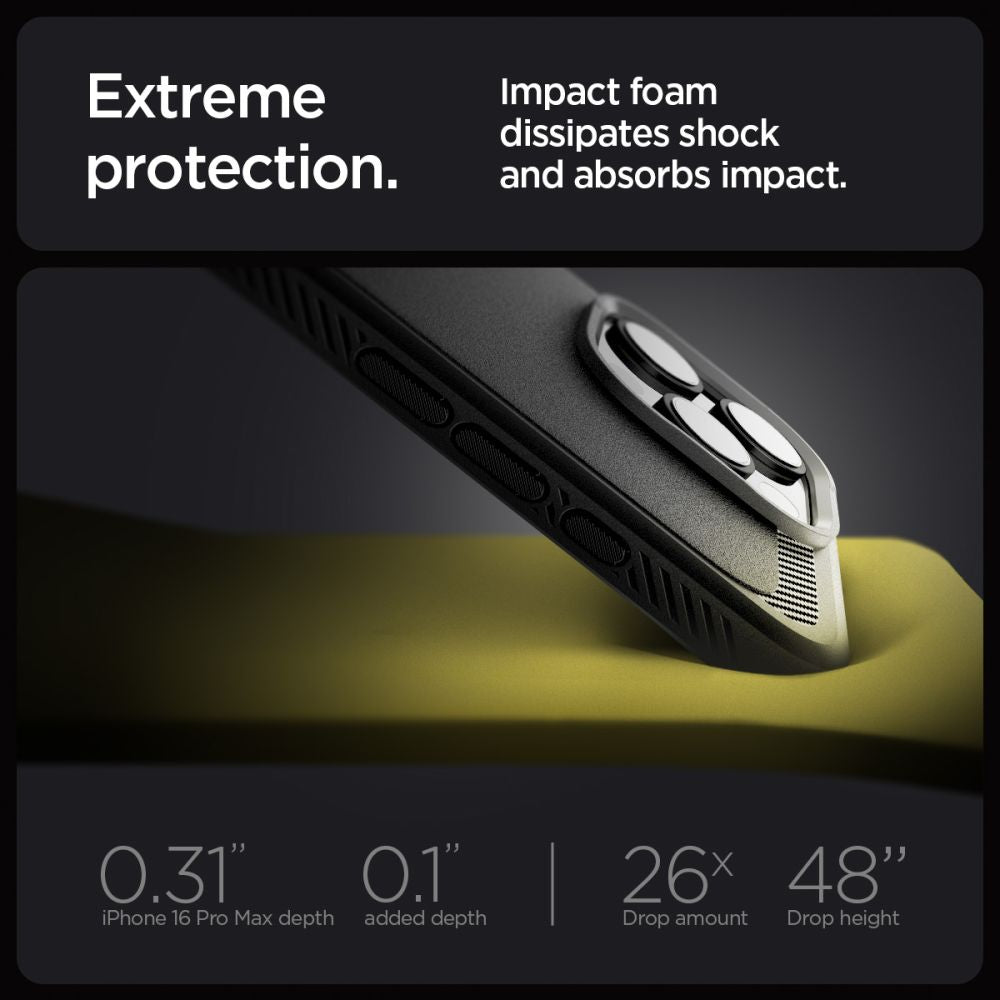 COQUE SPIGEN RUGGED ARMOR MAG MAGSAFE IPHONE 16 PRO MAX NOIR MAT