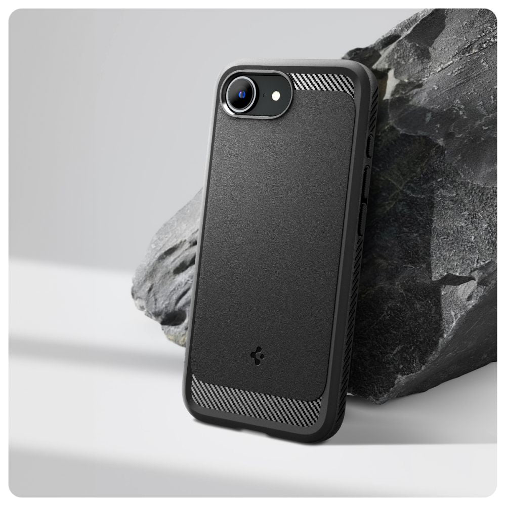 COQUE SPIGEN RUGGED ARMOR MAG MAGSAFE IPHONE 16E NOIR MAT