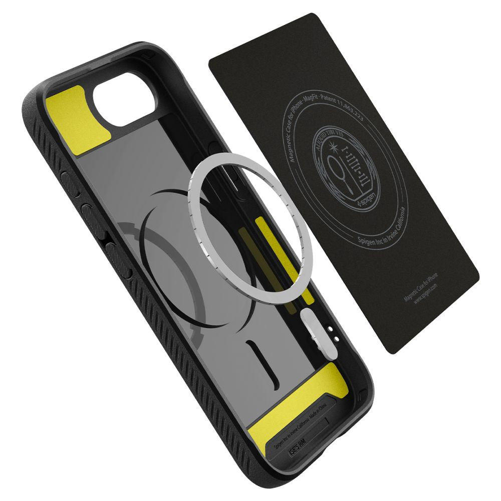 COQUE SPIGEN RUGGED ARMOR MAG MAGSAFE IPHONE 16E NOIR MAT