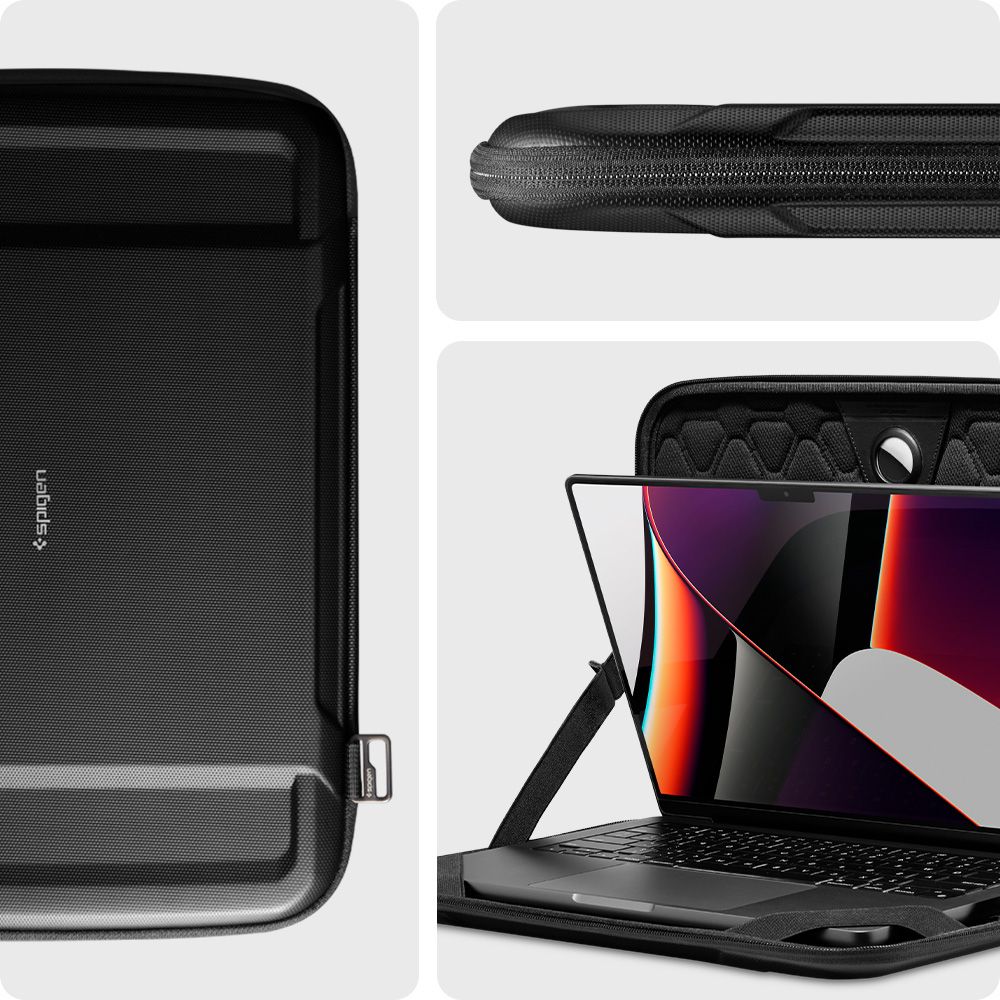 Housse SPIGEN RUGGED ARMOR POUCH "PRO" pour ordinateur portable 13-14 noir