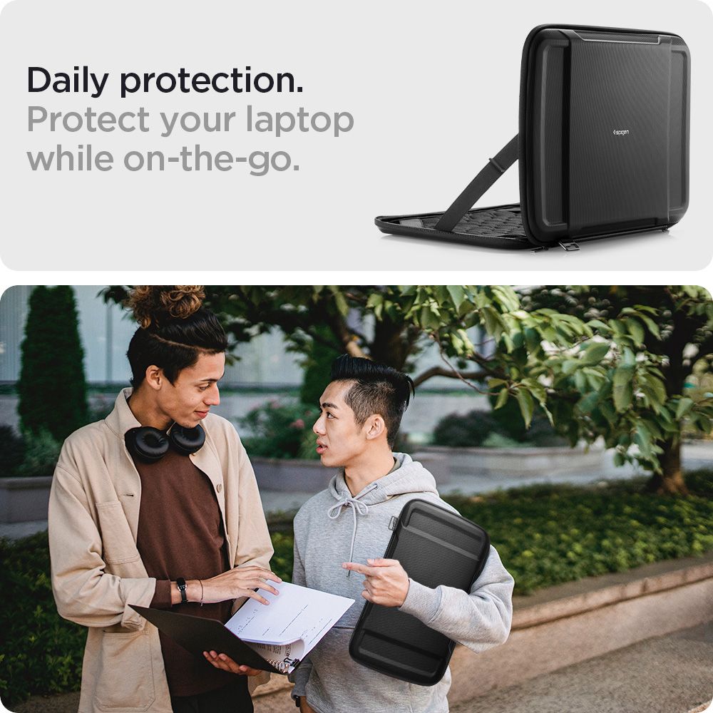 Housse SPIGEN RUGGED ARMOR POUCH "PRO" pour ordinateur portable 13-14 noir