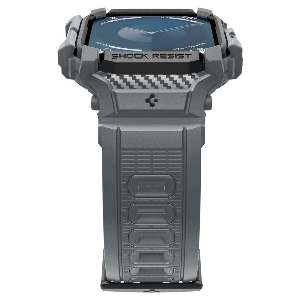 COQUE SPIGEN RUGGED ARMOR "PRO" POUR APPLE WATCH 10 (46 MM) GRIS FONCÉ