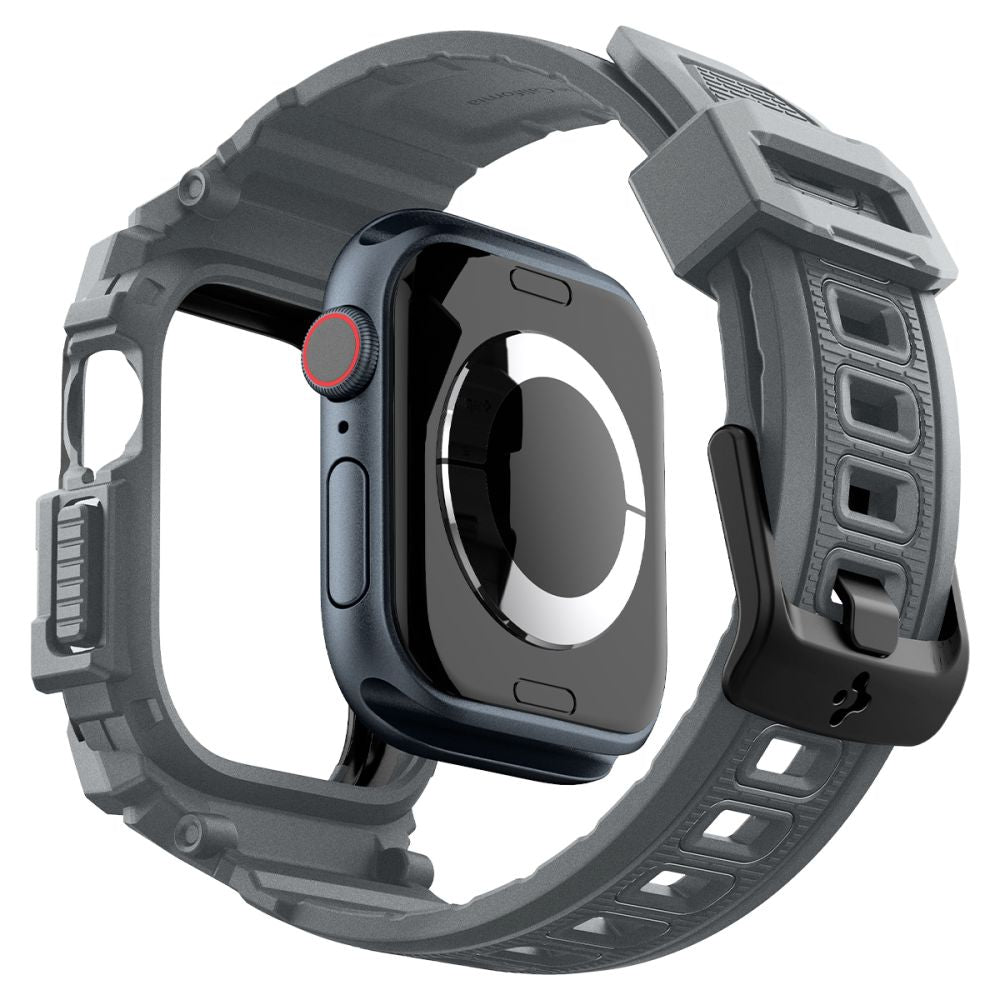 COQUE SPIGEN RUGGED ARMOR "PRO" POUR APPLE WATCH 10 (46 MM) GRIS FONCÉ