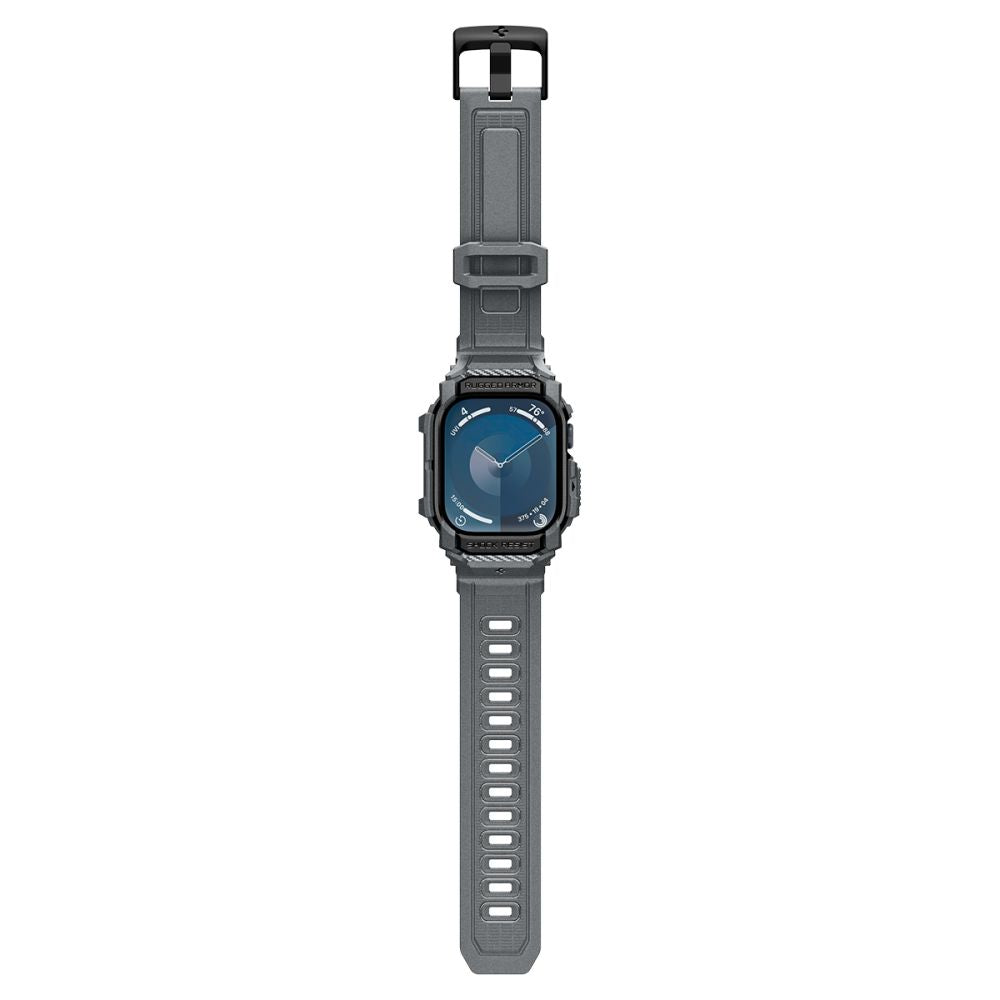 COQUE SPIGEN RUGGED ARMOR "PRO" POUR APPLE WATCH 10 (46 MM) GRIS FONCÉ