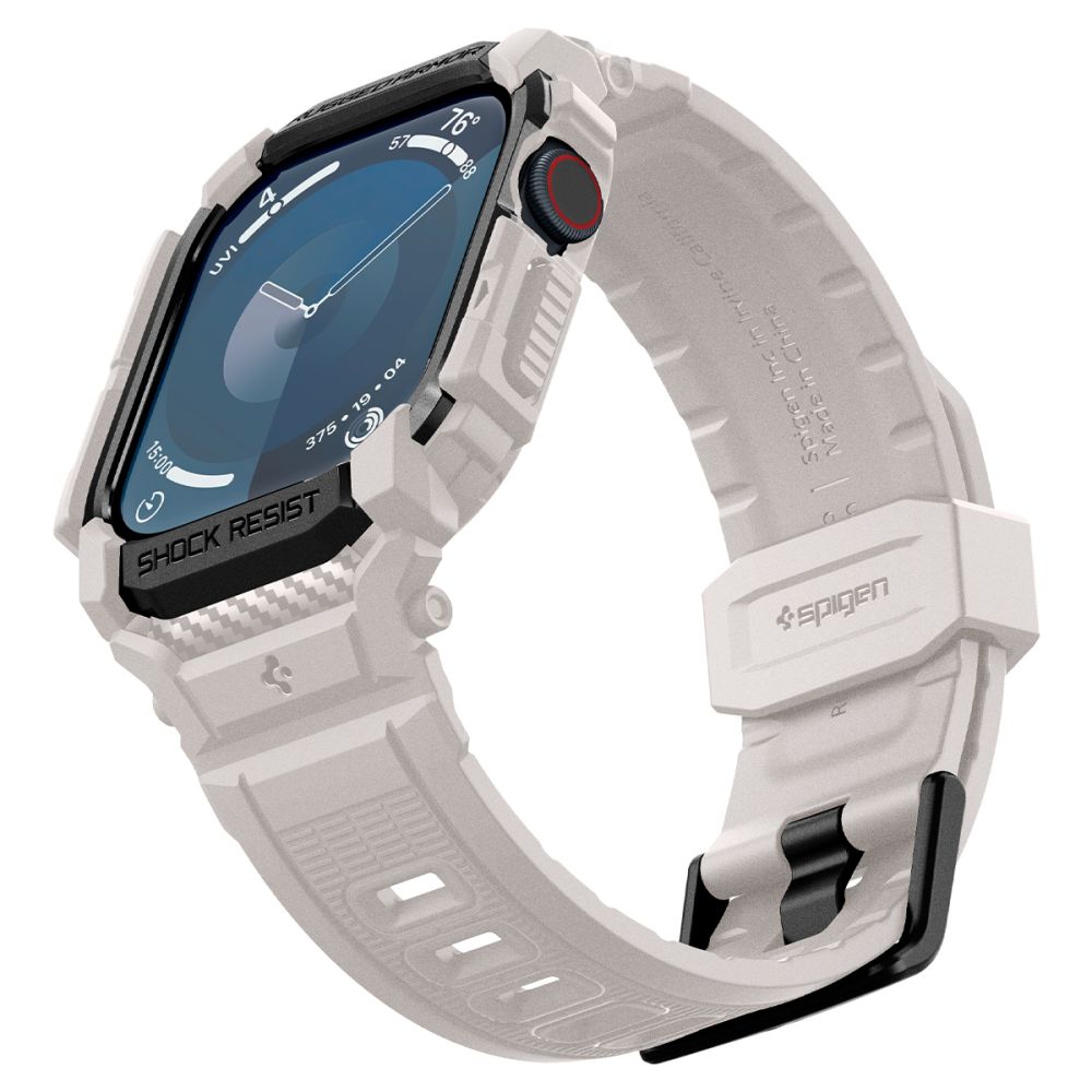 COQUE SPIGEN RUGGED ARMOR "PRO" POUR APPLE WATCH 10 (46 MM) DUNE BEIGE