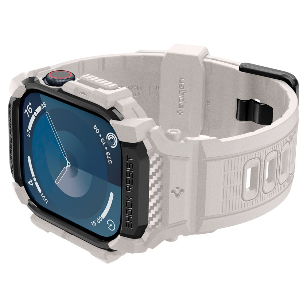COQUE SPIGEN RUGGED ARMOR "PRO" POUR APPLE WATCH 10 (46 MM) DUNE BEIGE