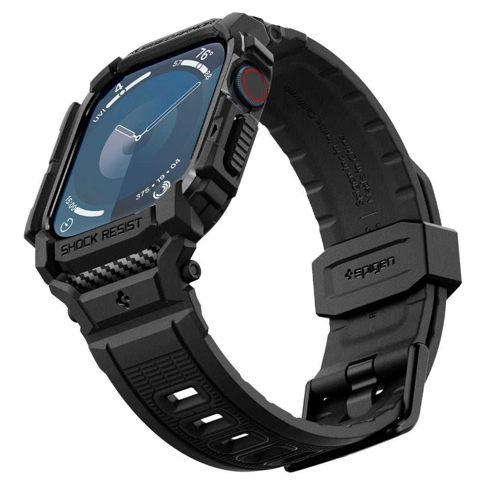 COQUE SPIGEN RUGGED ARMOR "PRO" APPLE WATCH 10 (46 MM) NOIR MATTE