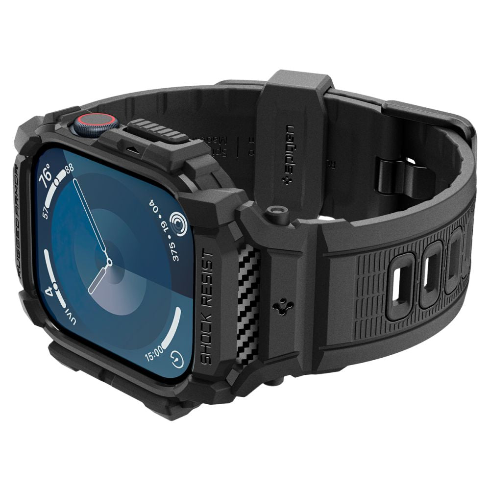 COQUE SPIGEN RUGGED ARMOR "PRO" APPLE WATCH 10 (46 MM) NOIR MATTE