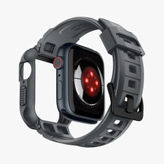 BRACELET SPIGEN RUGGED ARMOR "PRO" APPLE WATCH 4 / 5 / 6 / 7 / 8 / 9 / SE (44 / 45 MM) GRIS FONCÉ