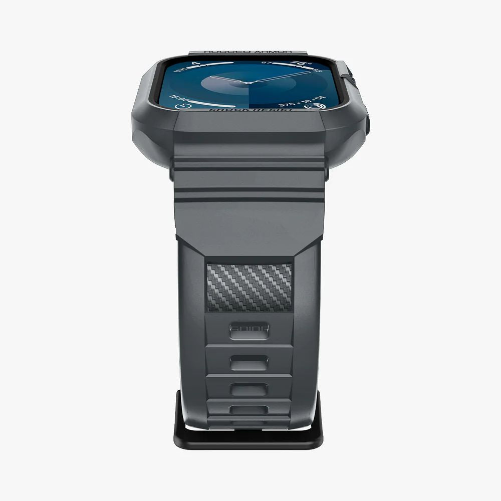 BRACELET SPIGEN RUGGED ARMOR "PRO" APPLE WATCH 4 / 5 / 6 / 7 / 8 / 9 / SE (44 / 45 MM) GRIS FONCÉ