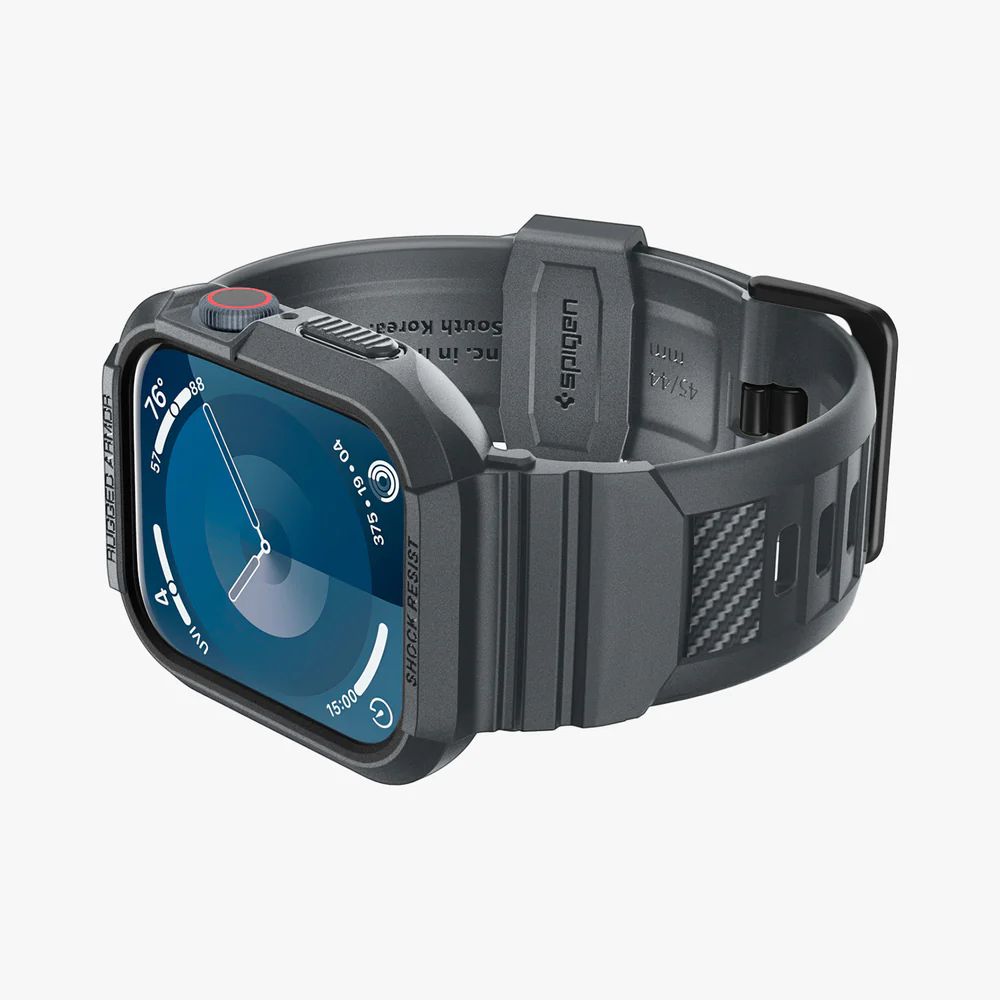 BRACELET SPIGEN RUGGED ARMOR "PRO" APPLE WATCH 4 / 5 / 6 / 7 / 8 / 9 / SE (44 / 45 MM) GRIS FONCÉ
