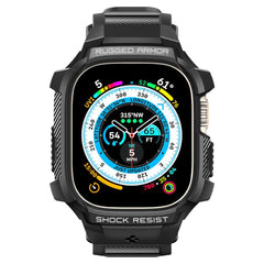 BRACELET AVEC ÉTUI DE PROTECTION SPIGEN RUGGED ARMOR "PRO" POUR APPLE WATCH ULTRA 49 MM NOIR