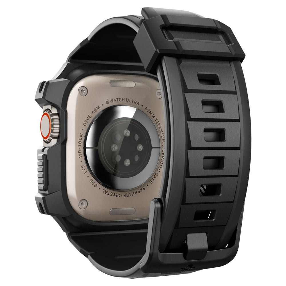 BRACELET AVEC ÉTUI DE PROTECTION SPIGEN RUGGED ARMOR "PRO" POUR APPLE WATCH ULTRA 49 MM NOIR