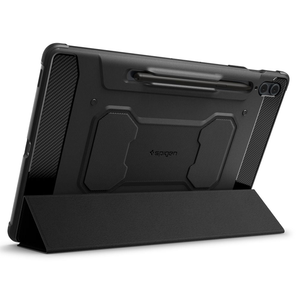 COUVERTURE / ÉTUI POUR SAMSUNG GALAXY TAB S9 FE+ PLUS 12.4 X610 / X616B SPIGEN RUGGED ARMOR "PRO" NOIR