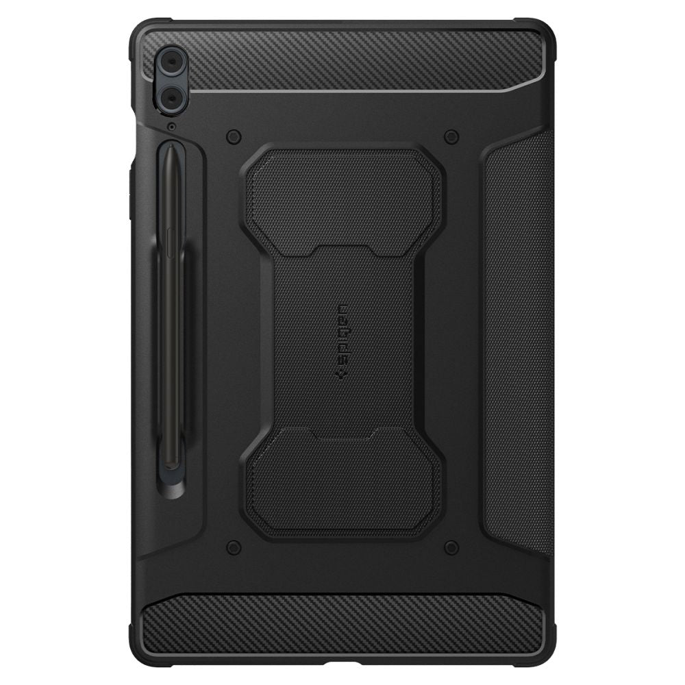 COUVERTURE / ÉTUI POUR SAMSUNG GALAXY TAB S9 FE+ PLUS 12.4 X610 / X616B SPIGEN RUGGED ARMOR "PRO" NOIR