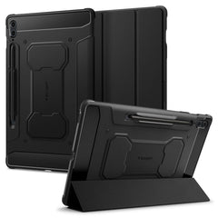 COUVERTURE / ÉTUI POUR SAMSUNG GALAXY TAB S9 FE+ PLUS 12.4 X610 / X616B SPIGEN RUGGED ARMOR "PRO" NOIR