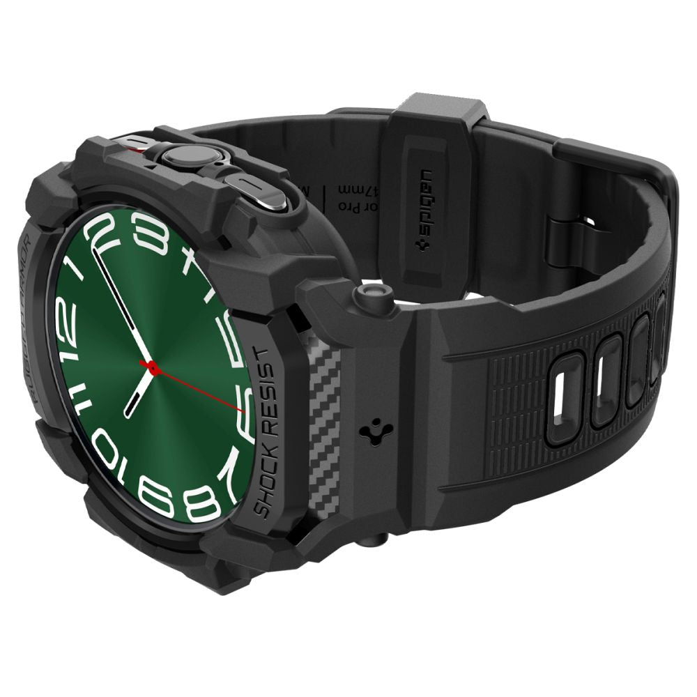 COQUE DE PROTECTION POUR SAMSUNG GALAXY WATCH ULTRA (47 MM) SPIGEN RUGGED ARMOR "PRO" NOIR MAT