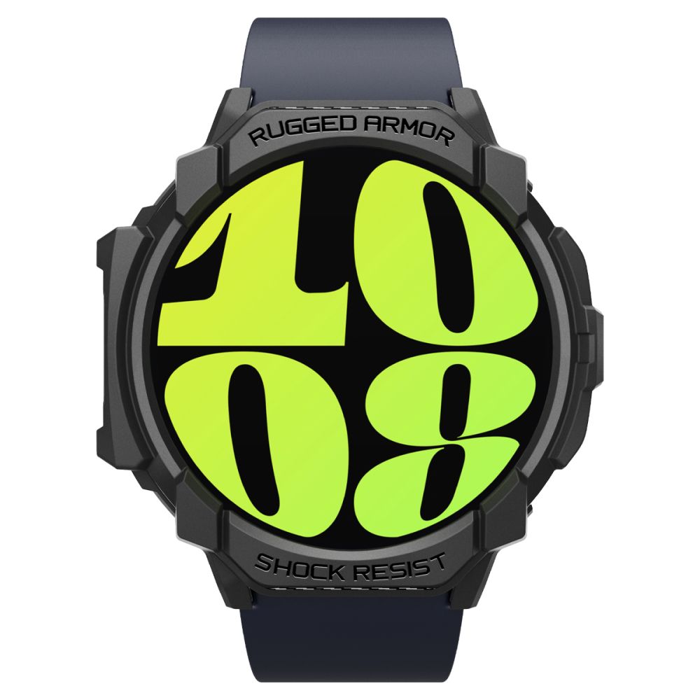 COQUE DE PROTECTION POUR SAMSUNG GALAXY WATCH 7 (44 MM) SPIGEN RUGGED ARMOR NOIR MAT.