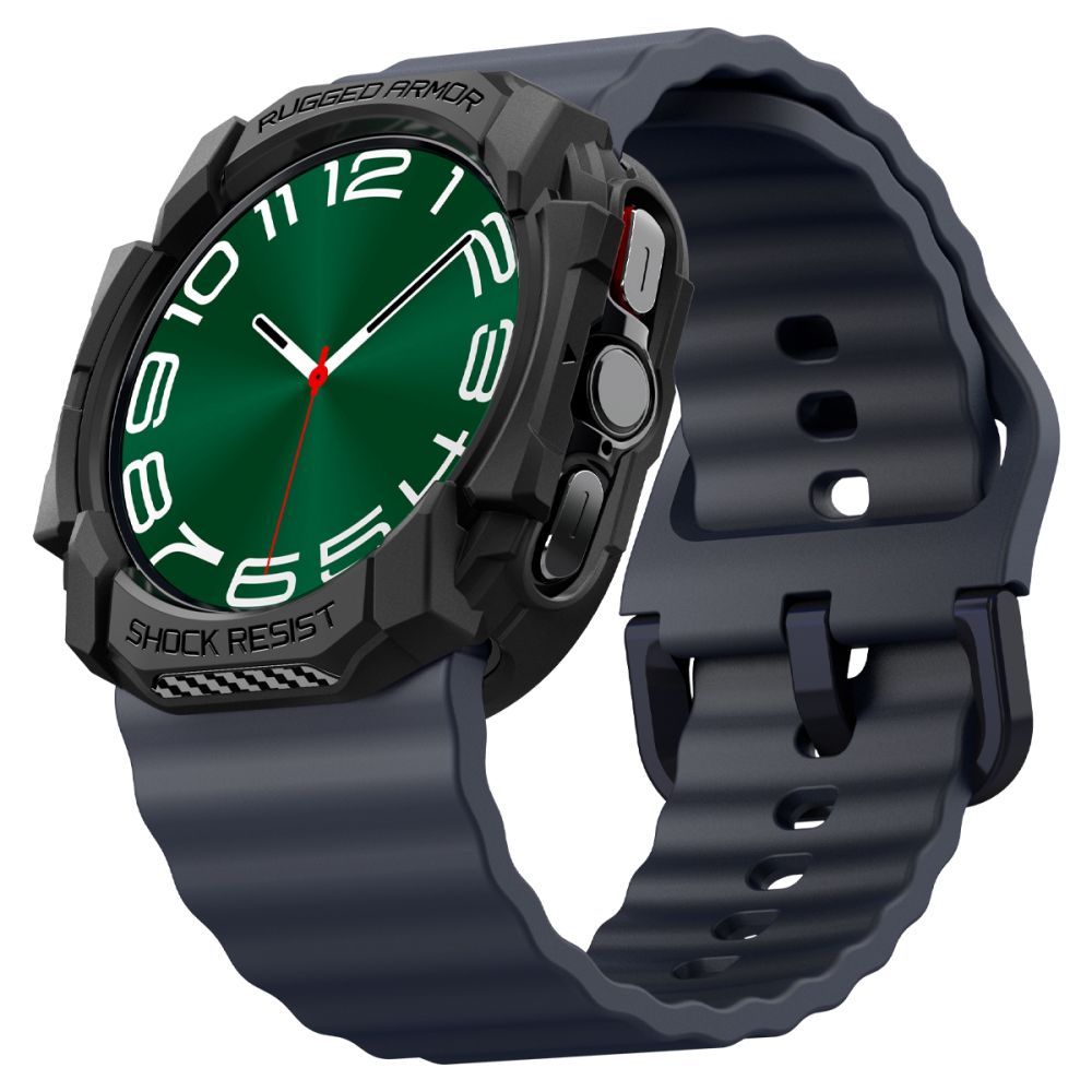 COQUE DE PROTECTION POUR SAMSUNG GALAXY WATCH ULTRA (47 MM) SPIGEN RUGGED ARMOR NOIR MAT.