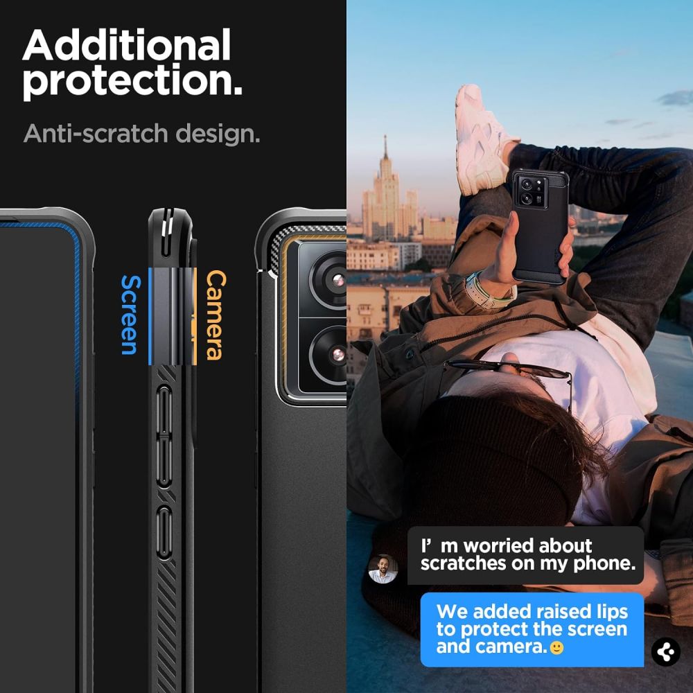 COQUE SPIGEN RUGGED ARMOR XIAOMI 13T / 13T PRO NOIR MATTE