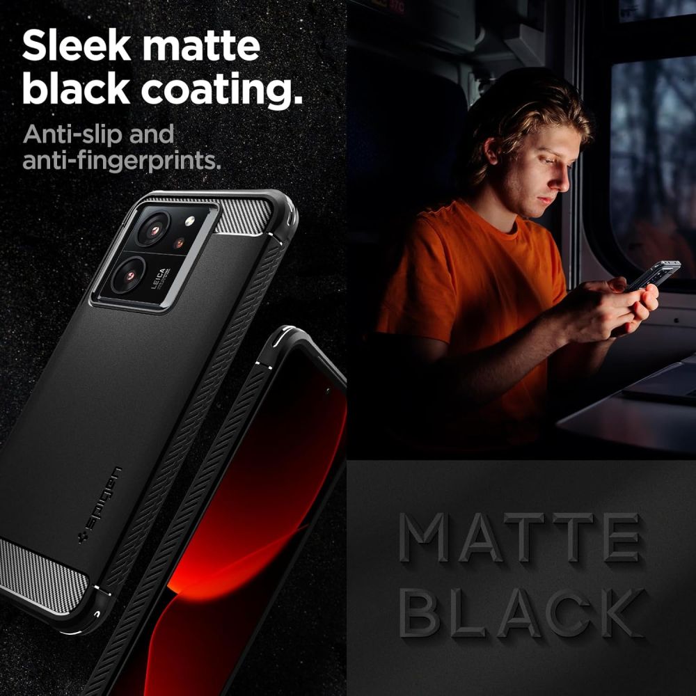 COQUE SPIGEN RUGGED ARMOR XIAOMI 13T / 13T PRO NOIR MATTE