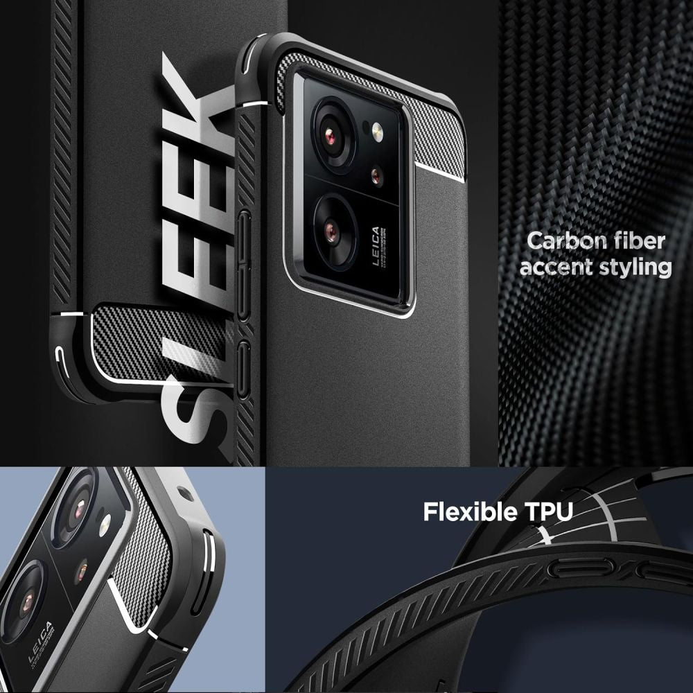 COQUE SPIGEN RUGGED ARMOR XIAOMI 13T / 13T PRO NOIR MATTE