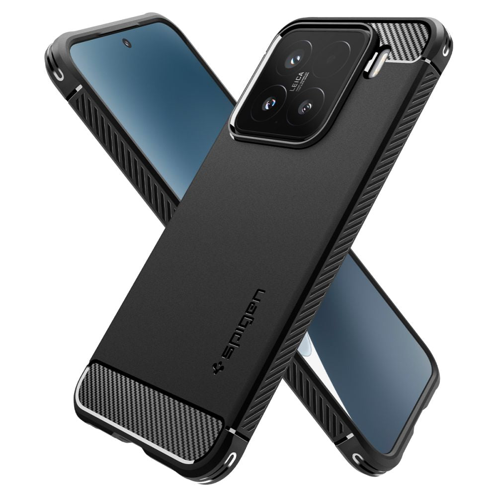 COQUE SPIGEN RUGGED ARMOR XIAOMI 15 NOIR MATTE