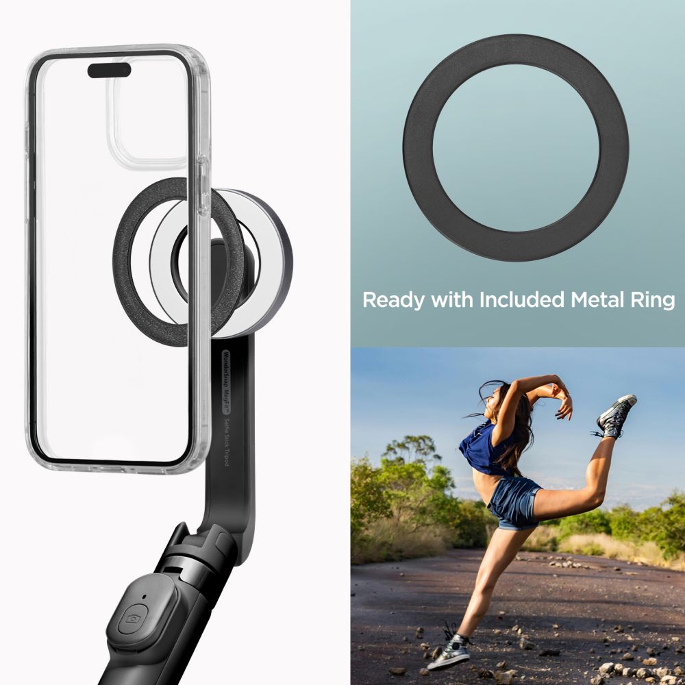 SPIGEN S571W MAGSAFE BÂTON DE SELFIE BLUETOOTH TRÉPIED NOIR