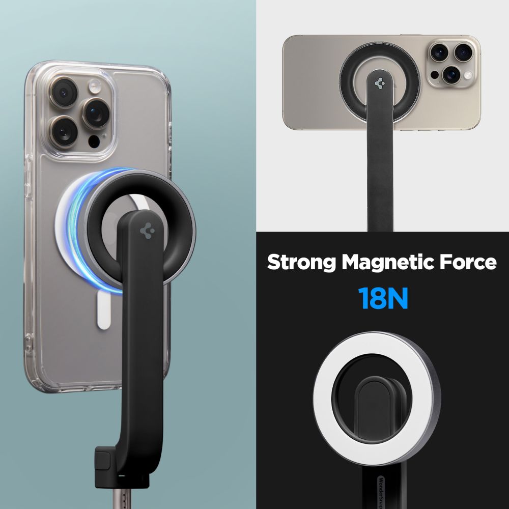 SPIGEN S571W MAGSAFE BÂTON DE SELFIE BLUETOOTH TRÉPIED NOIR