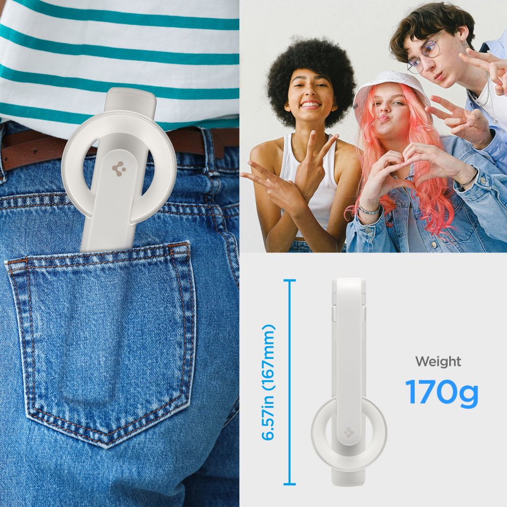 SPIGEN S571W MAGSAFE BÂTON DE SELFIE BLUETOOTH TRÉPIED DUNE BEIGE