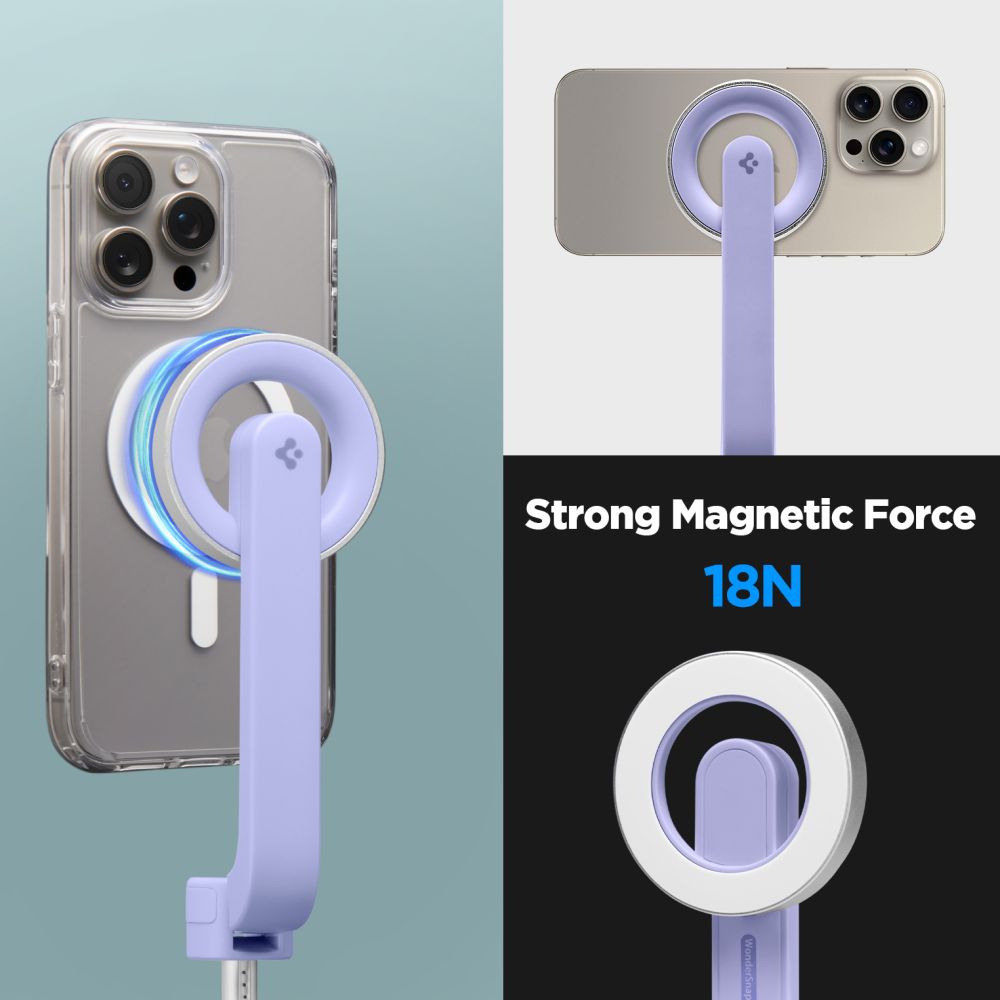 SPIGEN S571W MAGSAFE BÂTON DE SELFIE BLUETOOTH TRÉPIED LAVANDE