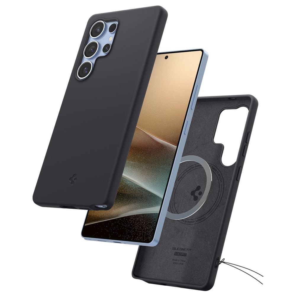 COQUE SPIGEN SILICONE FIT MAG MAGSAFE GALAXY S25 ULTRA NOIRE