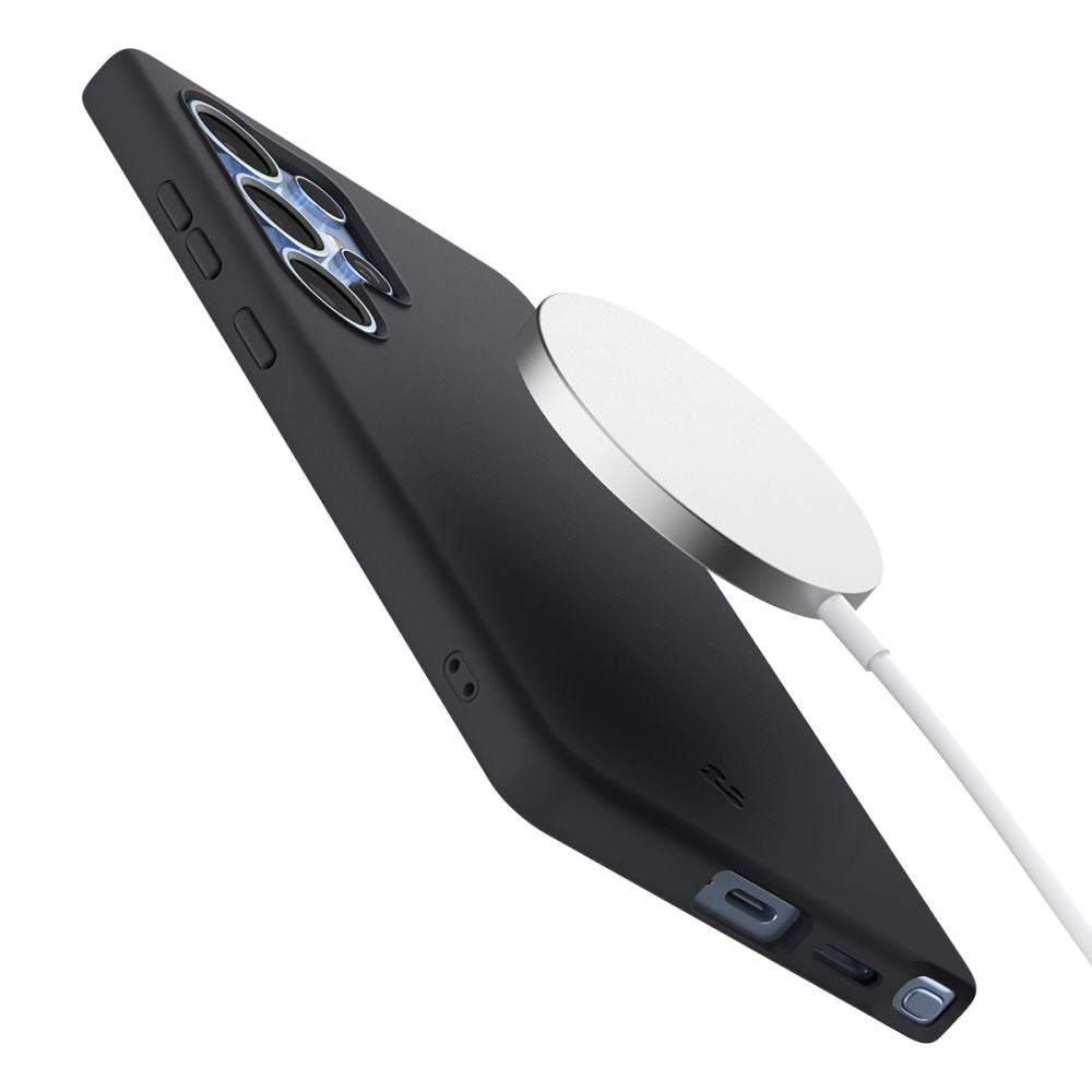 COQUE SPIGEN SILICONE FIT MAG MAGSAFE GALAXY S25 ULTRA NOIRE