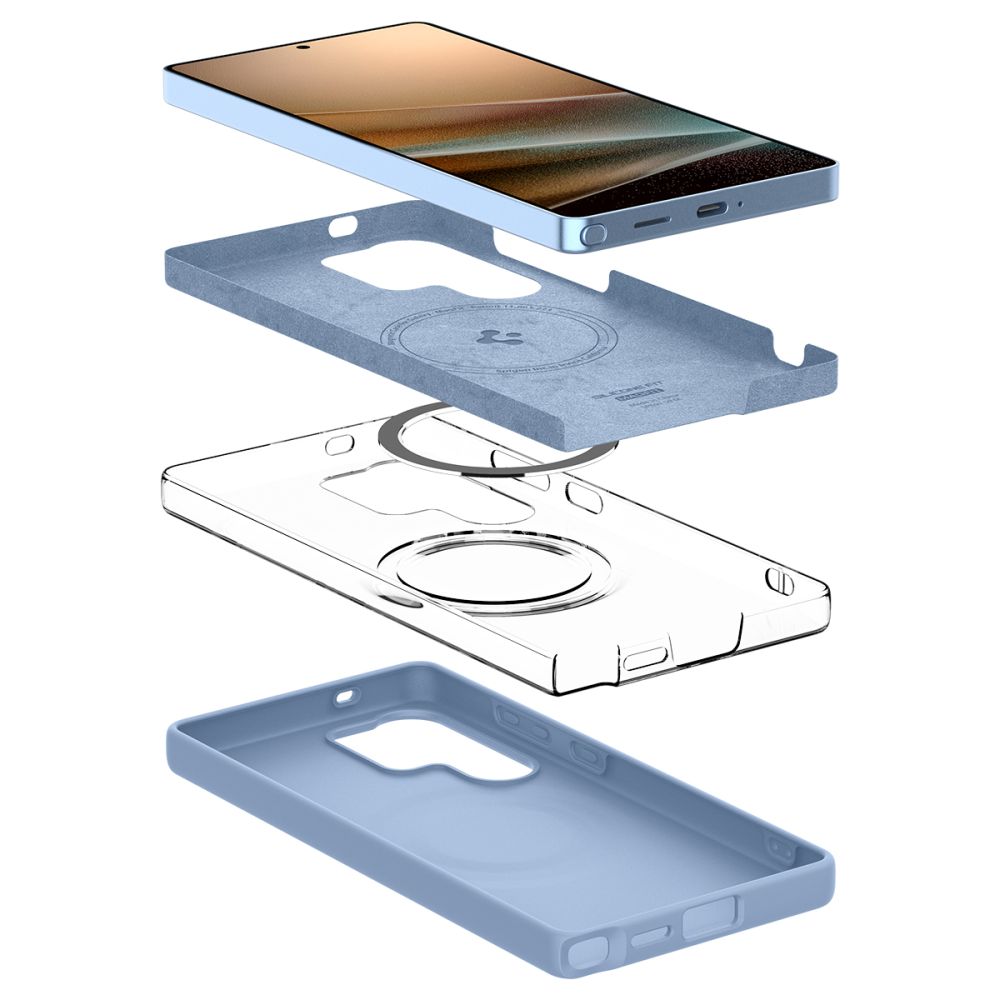 COQUE SPIGEN SILICONE FIT MAG MAGSAFE GALAXY S25 ULTRA BLEU SAPPHIRE