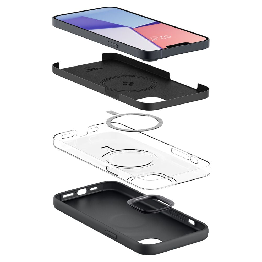 COQUE SPIGEN SILICONE FIT MAG MAGSAFE IPHONE 14 PLUS NOIRE