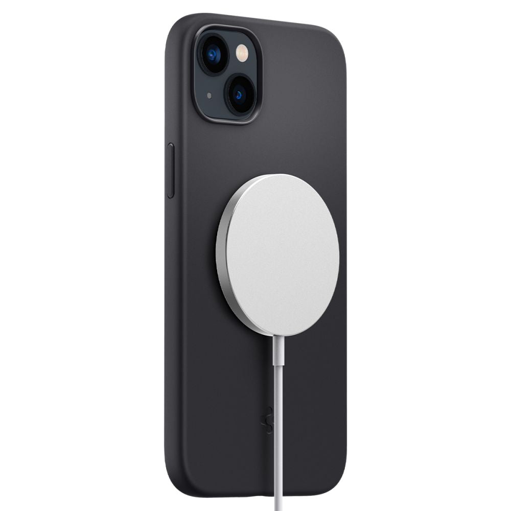 COQUE SPIGEN SILICONE FIT MAG MAGSAFE IPHONE 14 PLUS NOIRE
