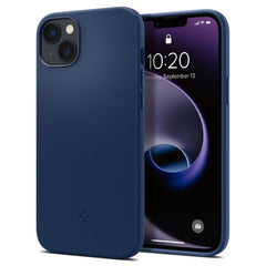 COQUE SPIGEN SILICONE FIT MAG MAGSAFE IPHONE 14 PLUS BLEU MARINE