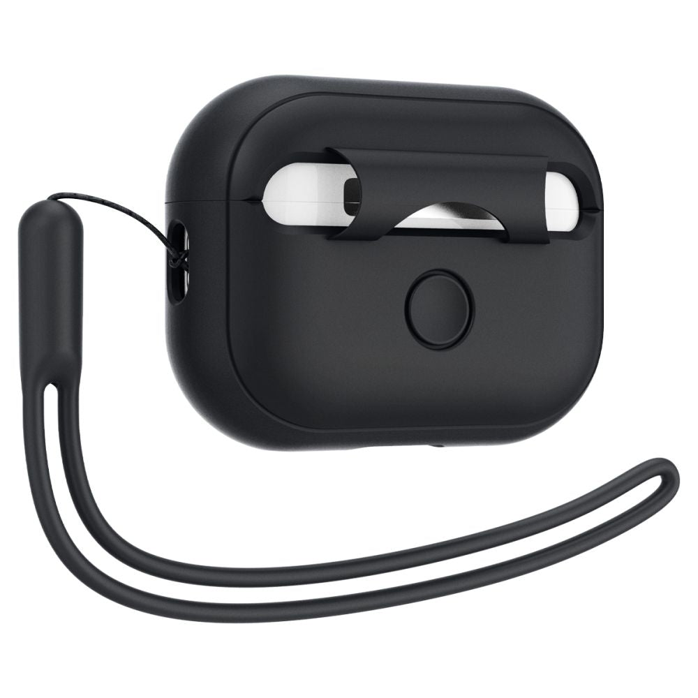 Housse Spigen Silicone Fit Strap pour Apple AirPods Pro 1 / 2 noire