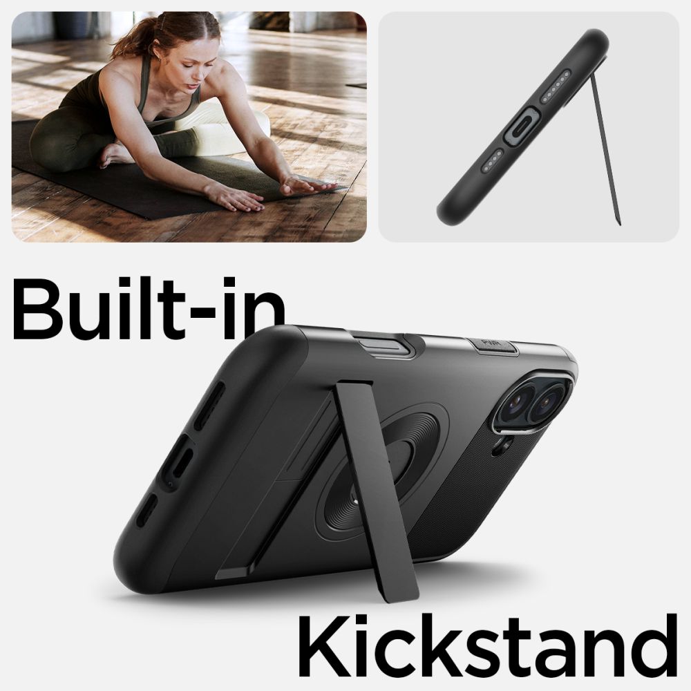 COQUE SPIGEN SLIM ARMOR MAG MAGSAFE IPHONE 16 NOIRE