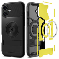 COQUE SPIGEN SLIM ARMOR MAG MAGSAFE IPHONE 16 NOIRE