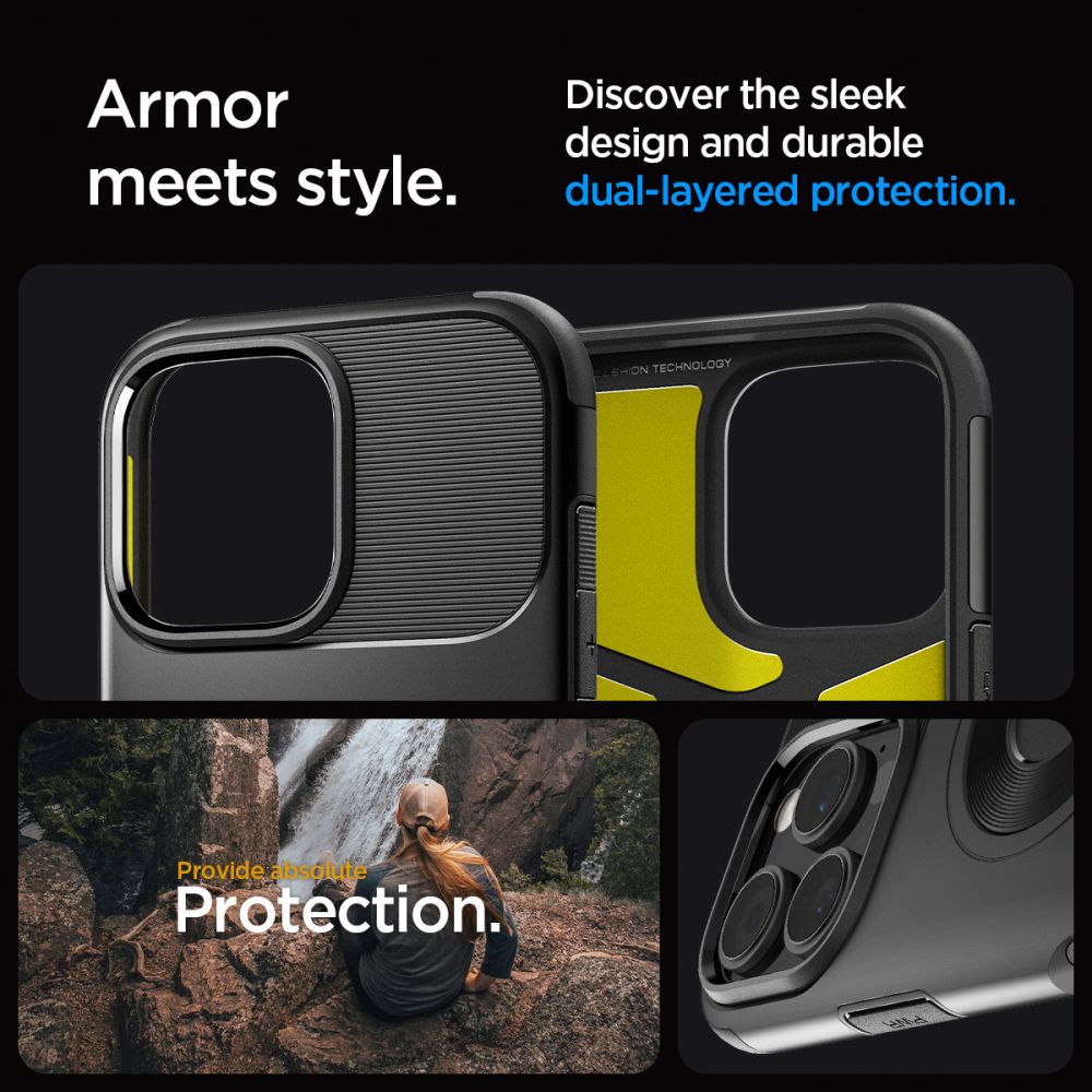 COQUE SPIGEN SLIM ARMOR MAG MAGSAFE IPHONE 16 PRO MAX NOIRE