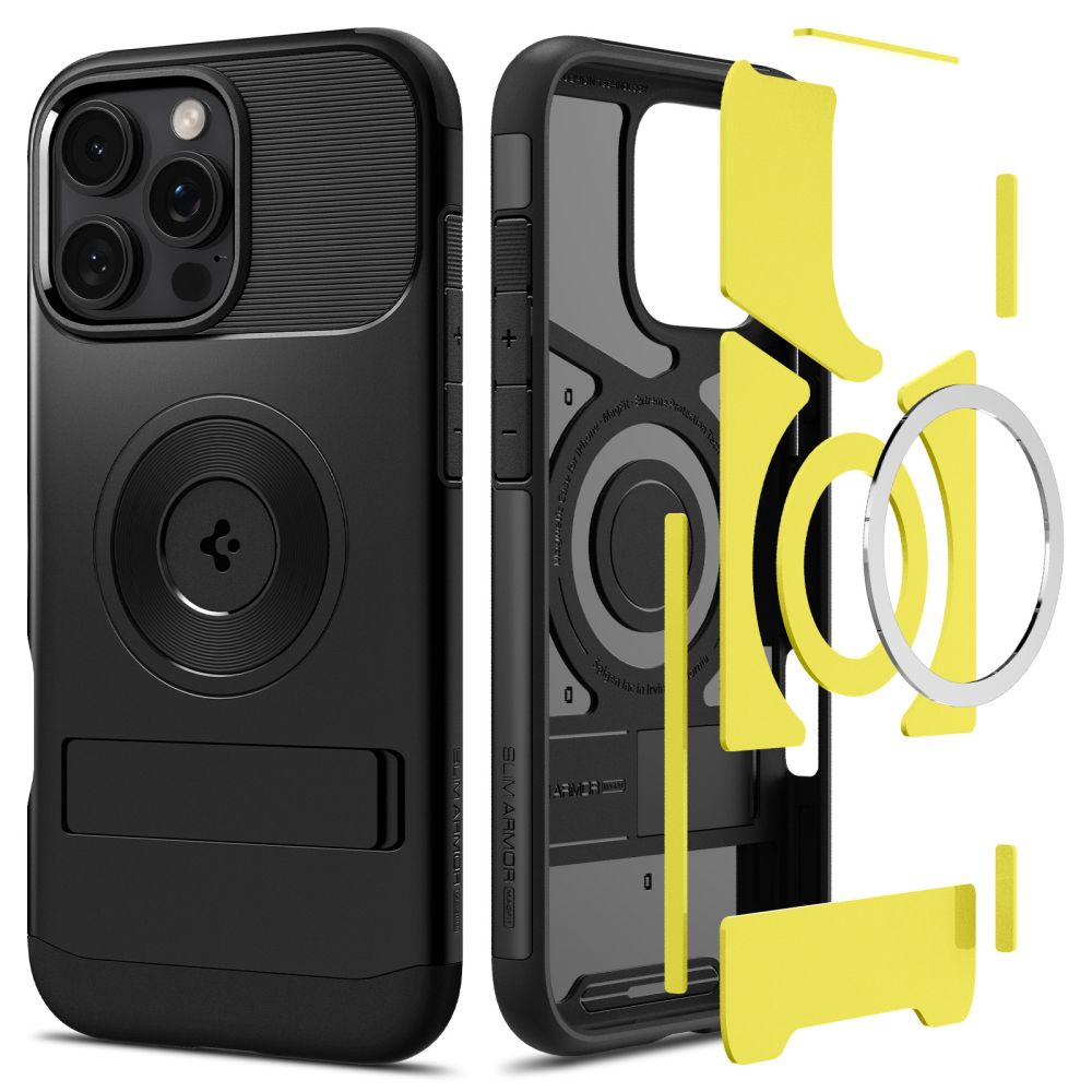 COQUE SPIGEN SLIM ARMOR MAG MAGSAFE IPHONE 16 PRO MAX NOIRE