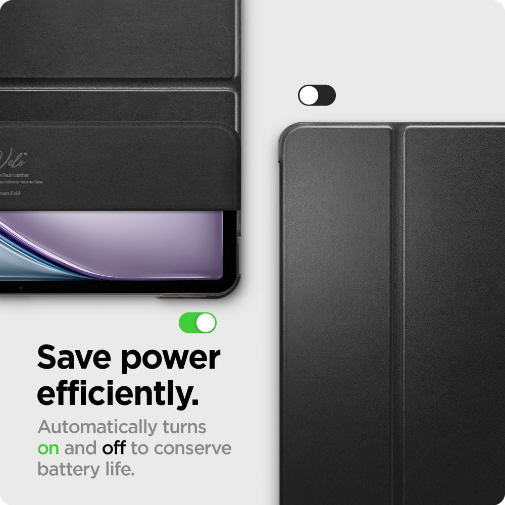 COUVERTURE / ÉTUI POUR IPAD AIR 13 2024 SPIGEN SMART FOLD NOIR